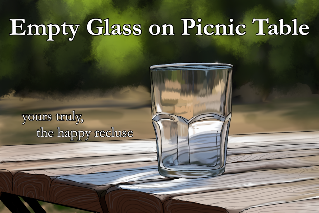 "Empty Glass on Picnic Table" cover